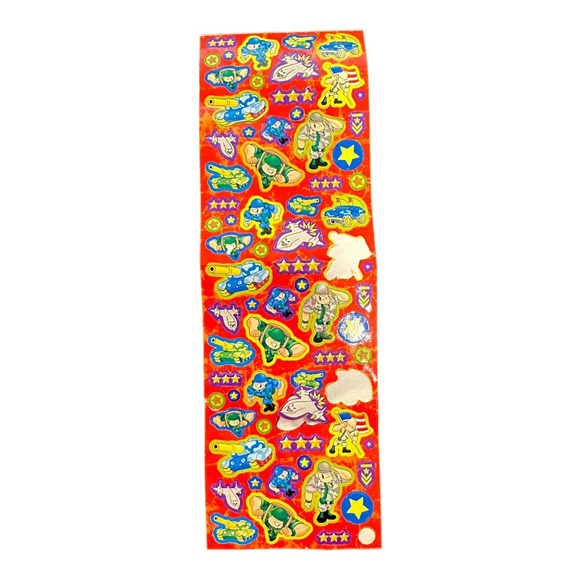Lisa Frank Other - Lisa Frank Y2K Sargent Sticker Sheet US Armed Forces Military INCOMPLETE Vintage